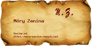 Móry Zenina névjegykártya
